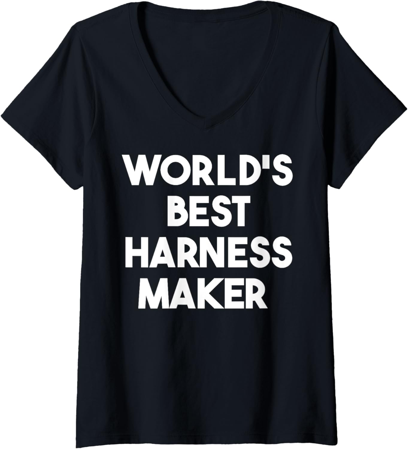 Womens World's Best Harness Maker V-Neck Apparel | Best Seller Pick | Must-Have Style