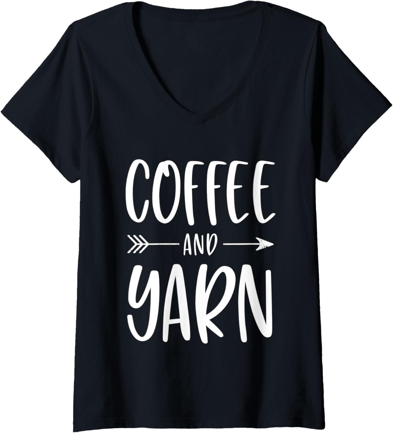Womens Coffee And Yarn V-Neck Yarn Supply | Top Rated | High CTR Title