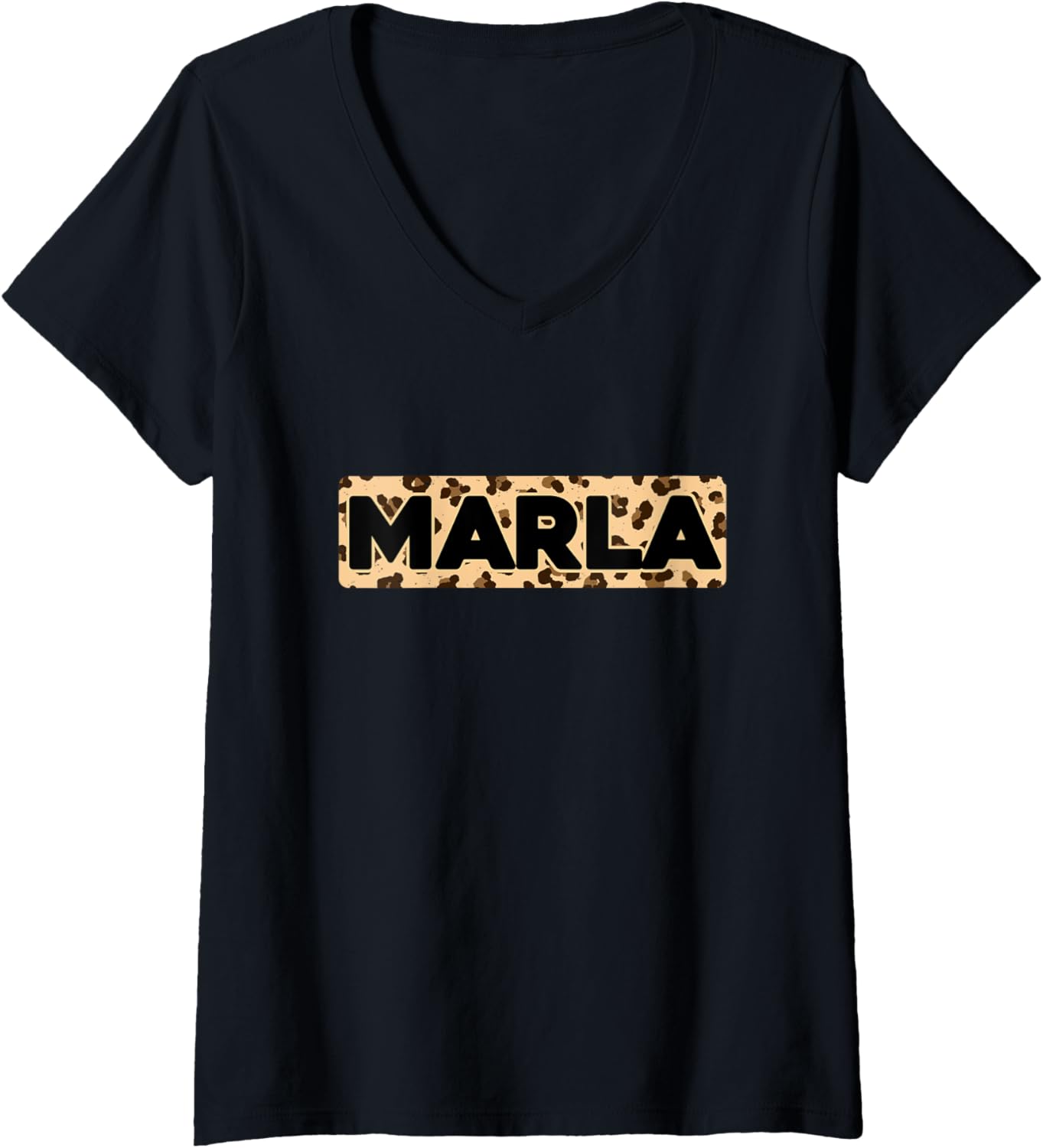 Funny Marla Leopard Print Personalized Name Marla V Neck Apparel Premium Print Fan Favorite