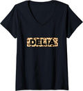 Funny Delia Leopard Print Personalized Name Delia V Neck Apparel Viral TikTok Find Gift Ready