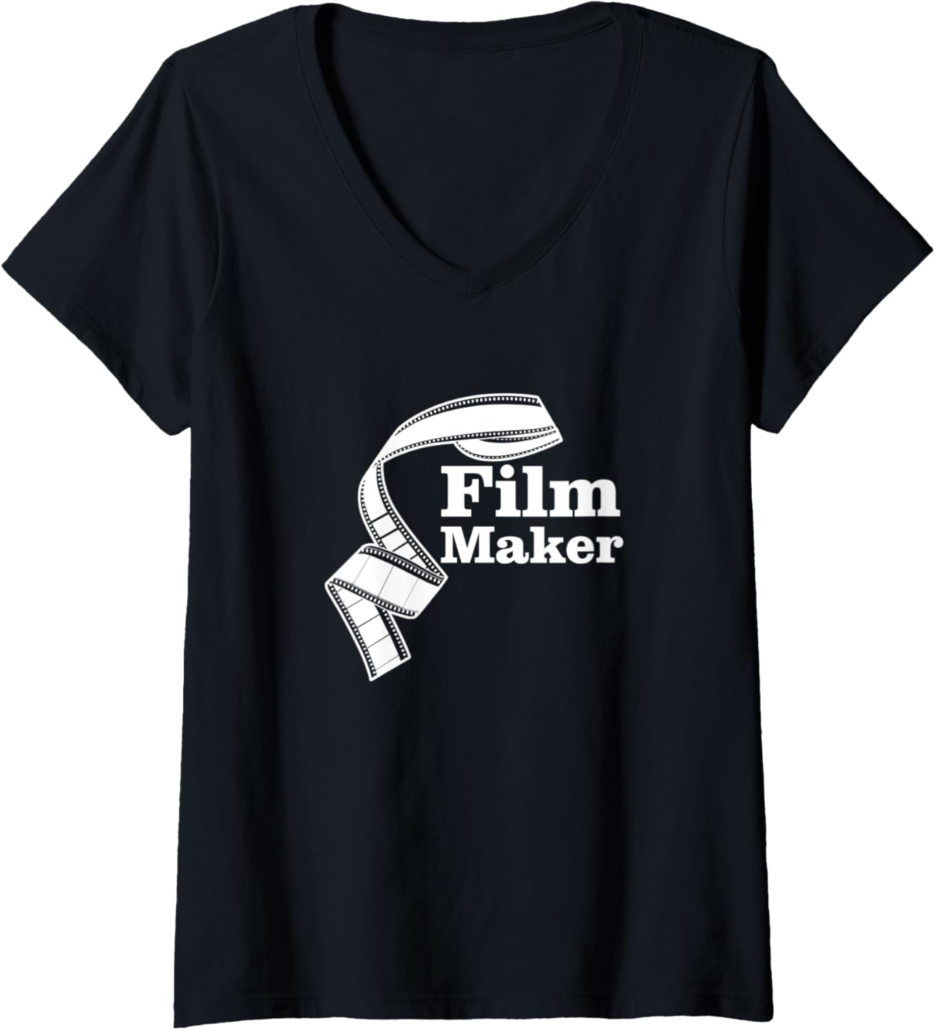 Womens Film Maker Outfit Video Producer V-Neck Apparel | High Search Volume | Comfort Daily Wear