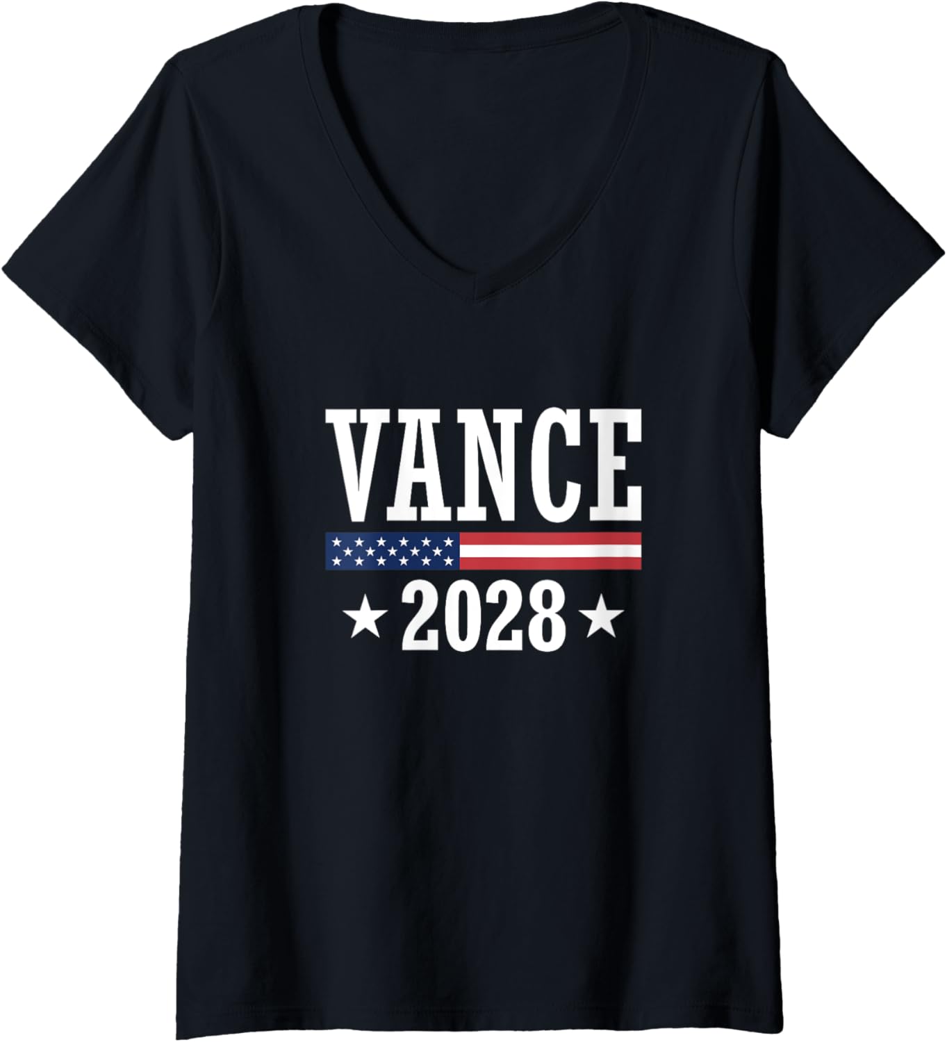 Womens J.D. Vance 2028 Presidential Election Republican President V-Neck Apparel | US Viral Style