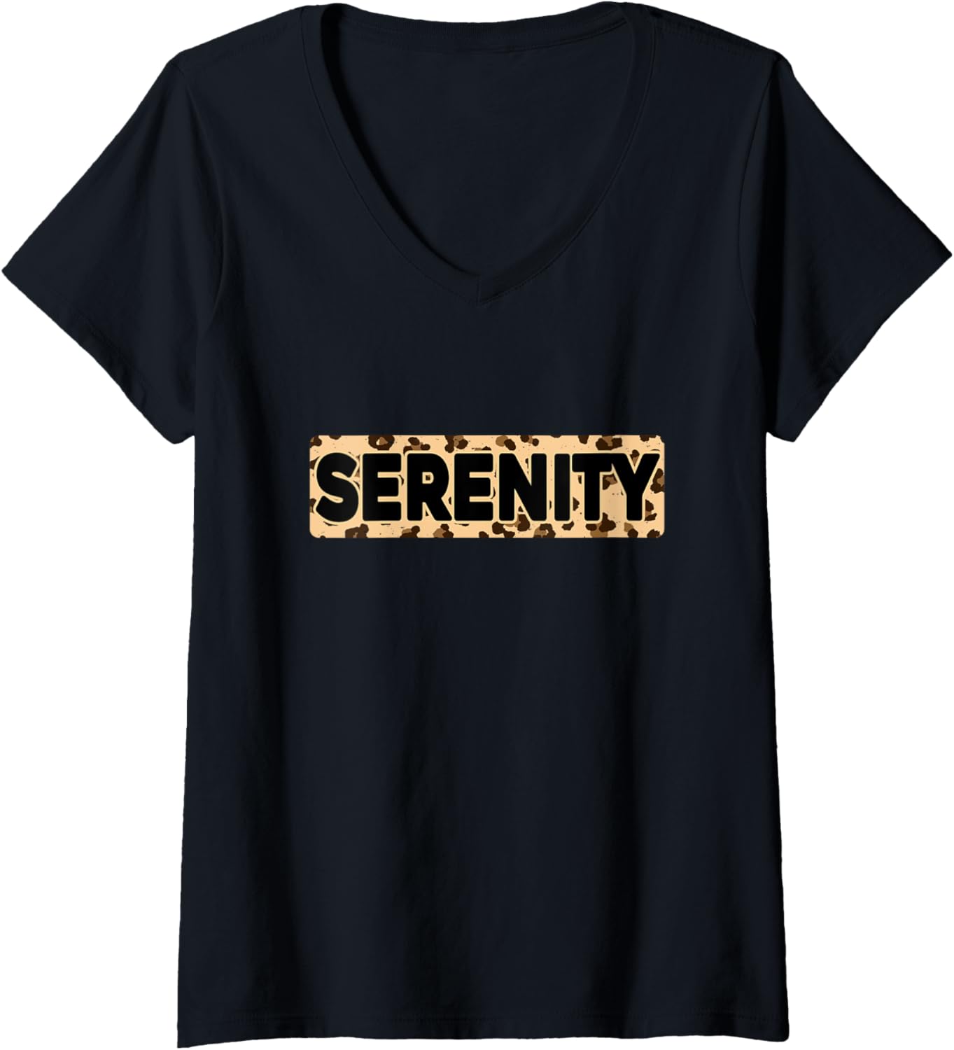 Funny Serenity Leopard Print Personalized Name Serenity V Neck Apparel Premium Print Gift Ready