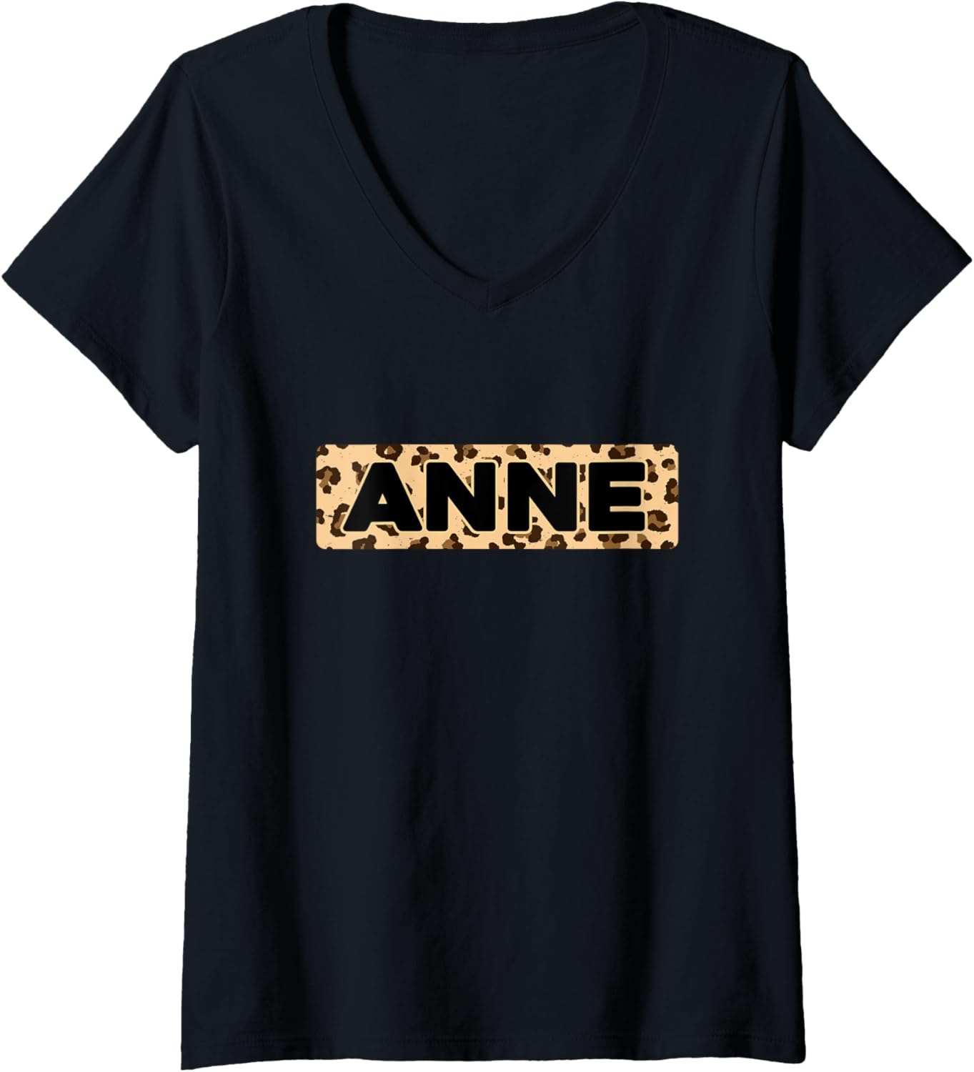 Funny Anne Leopard Print Personalized Name Anne V Neck Apparel High Search Demand Hot Right Now