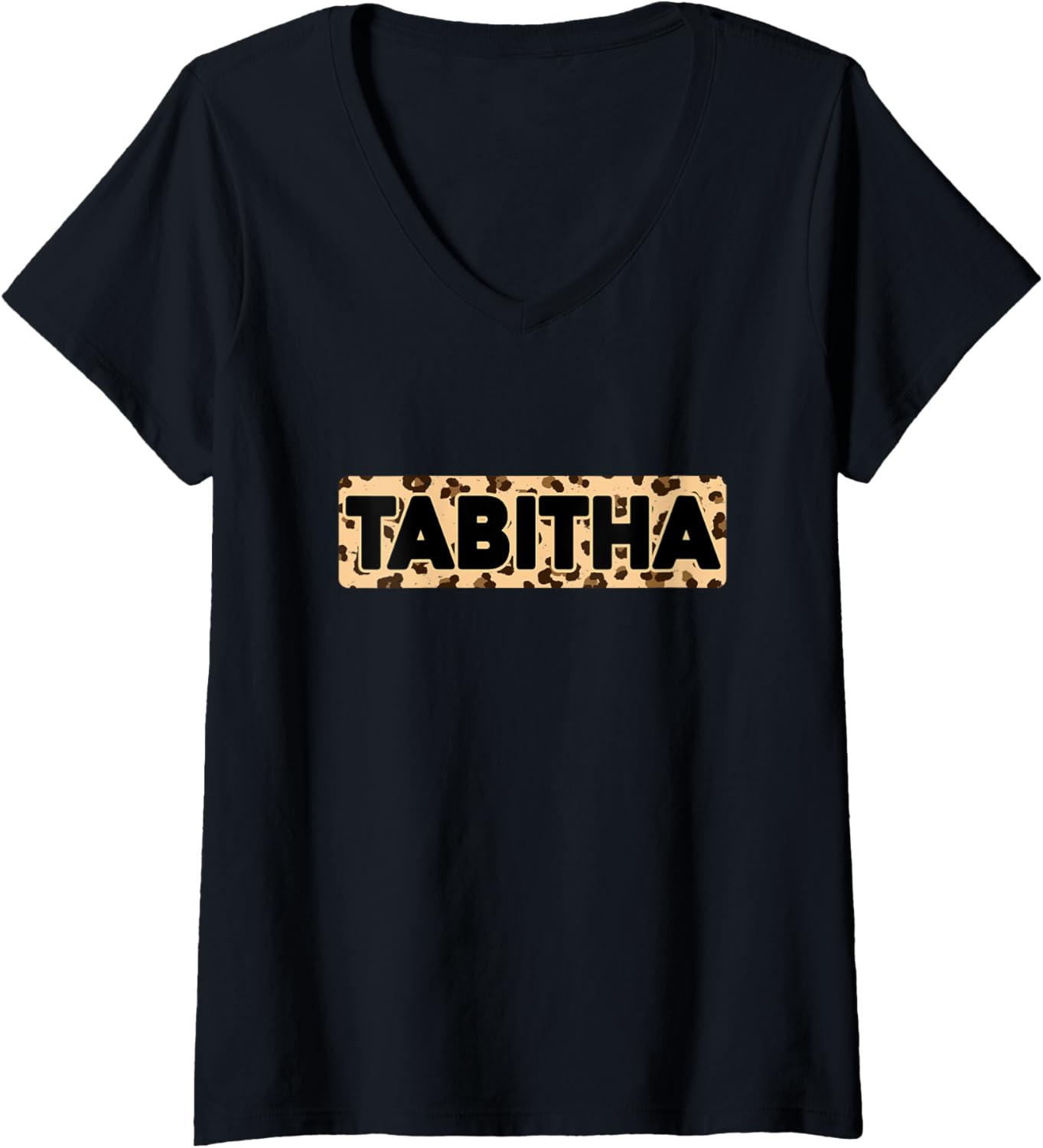 Funny Tabitha Leopard Print Personalized Name Tabitha V Neck Apparel High Search Demand Hot Right Now