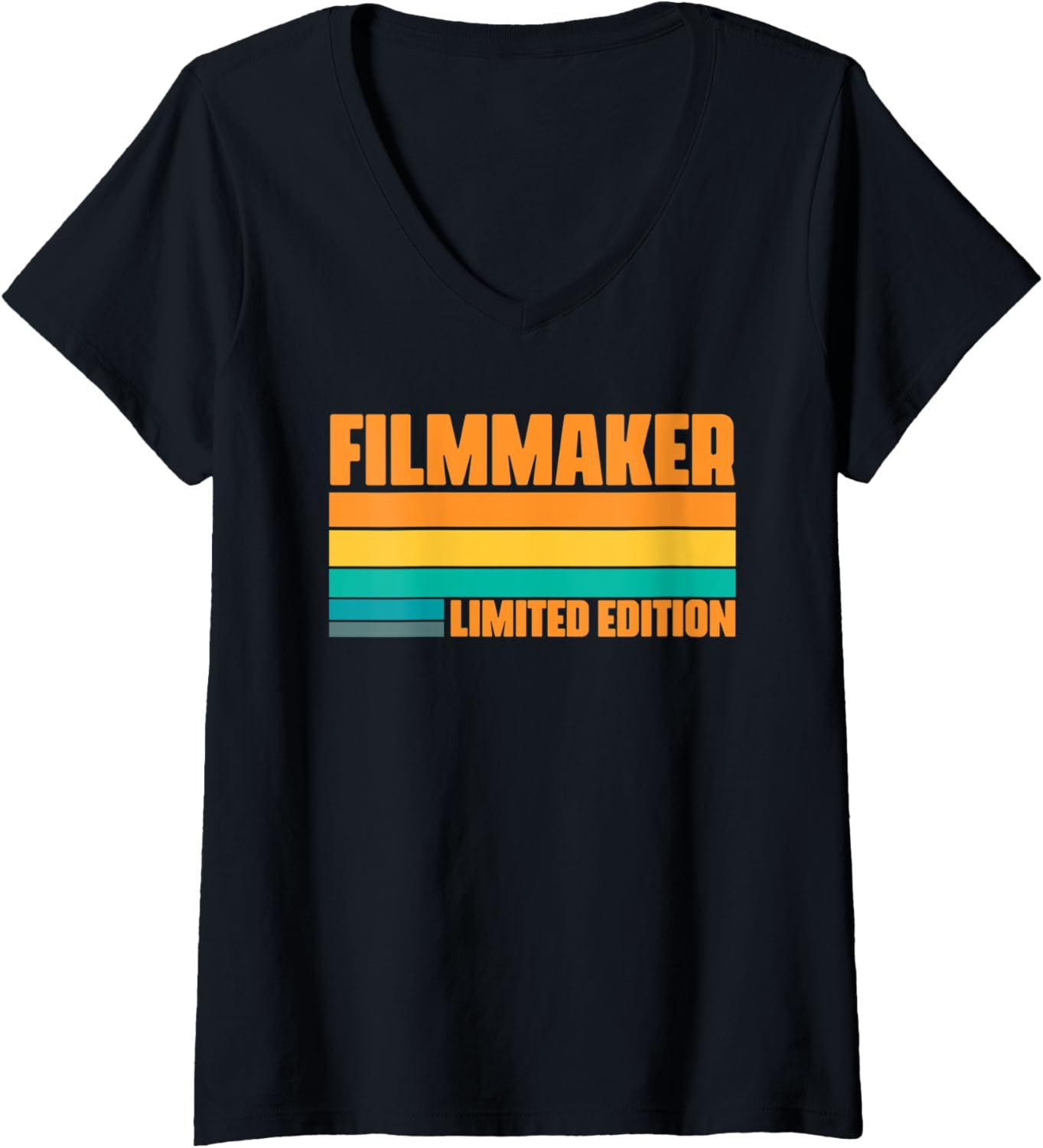 Womens Film Maker Movie Maker Retro Vintage Director V-Neck Apparel | High Search Volume | Comfort Daily Wear