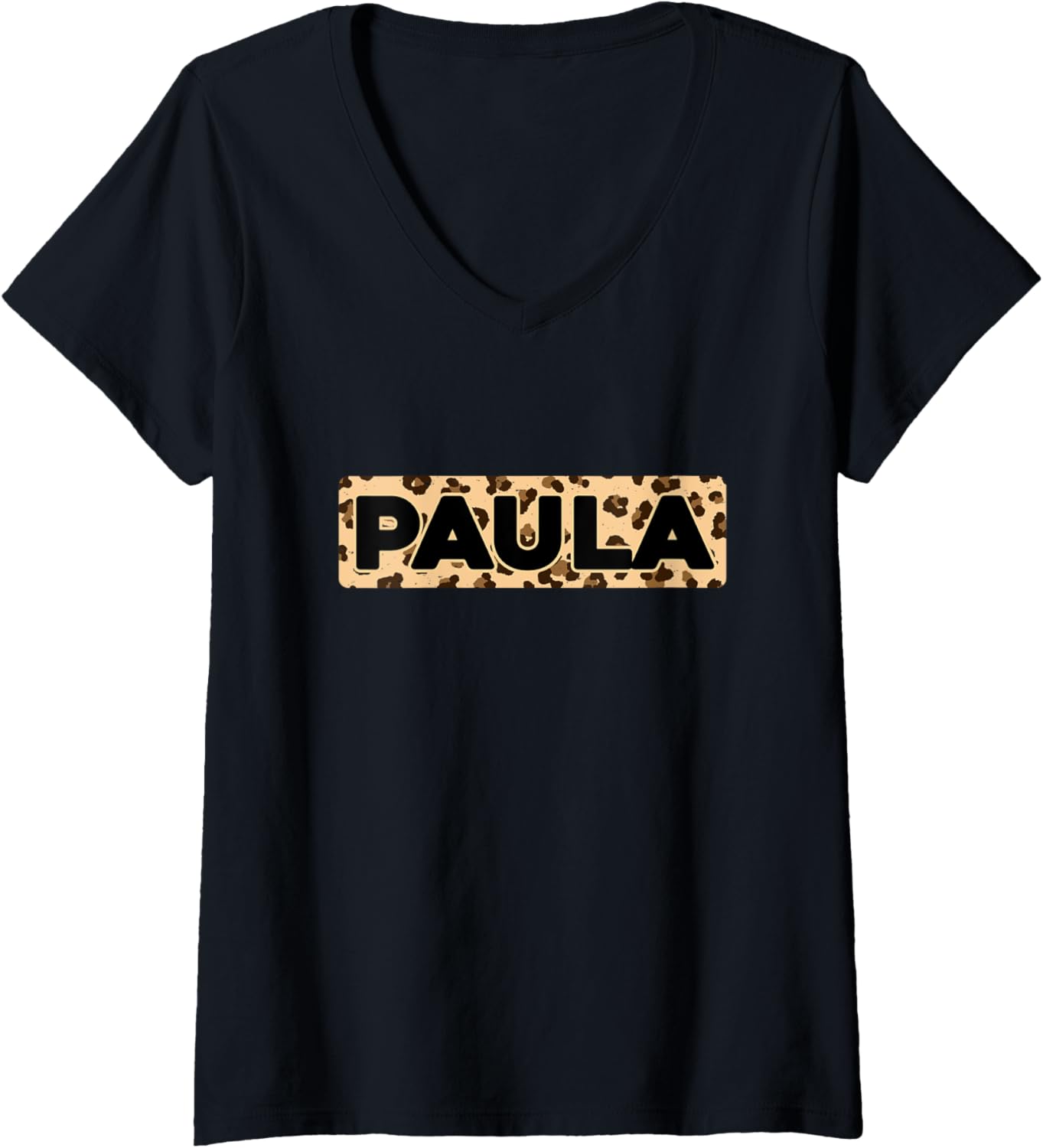 Funny Paula Leopard Print Personalized Name Paula V Neck Apparel High Search Demand US Top Pick