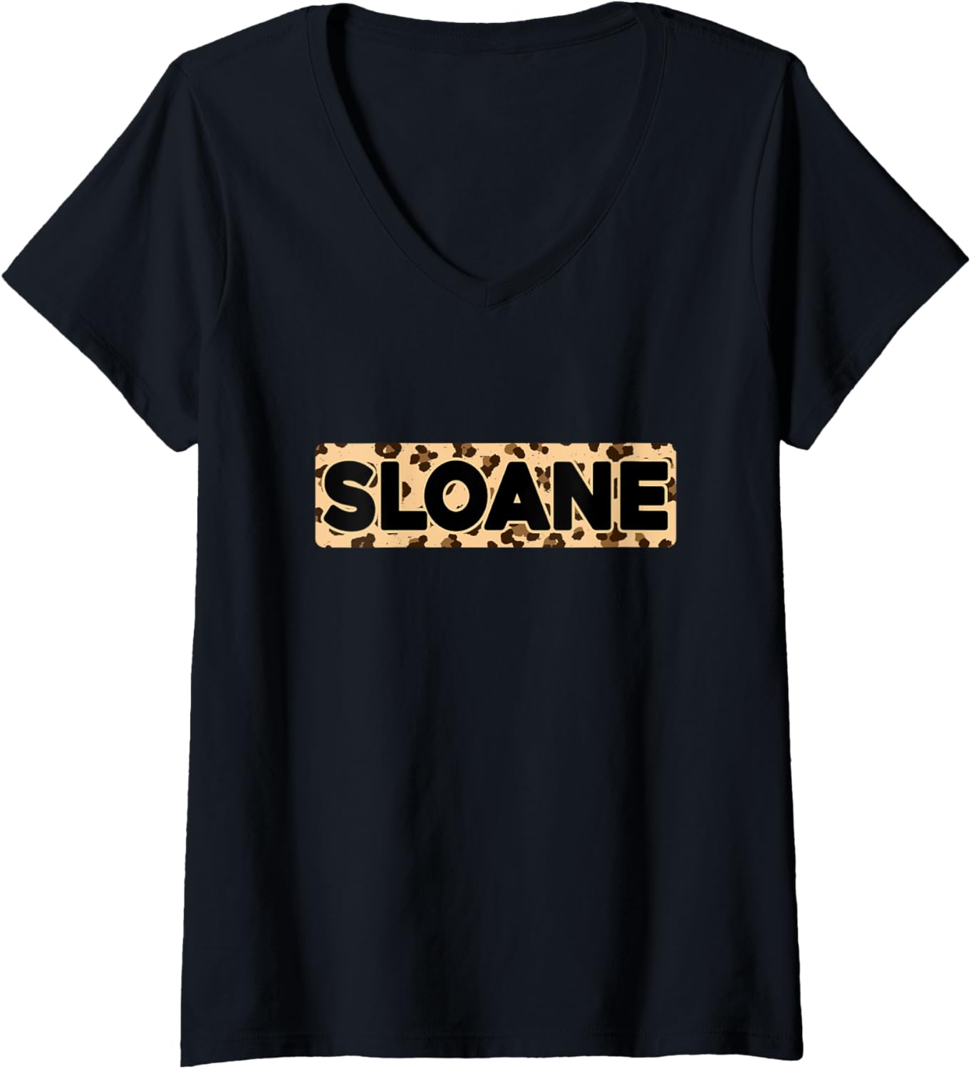 Funny Sloane Leopard Print Personalized Name Sloane V Neck Apparel Premium Print US Top Pick