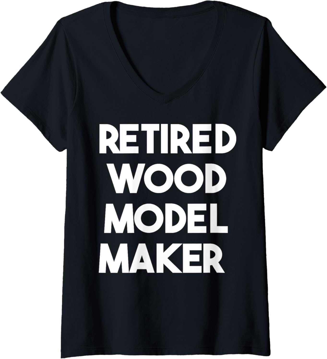 Retired Wood Model Maker V-Neck Apparel | Trending 2025 | Aesthetic Fit