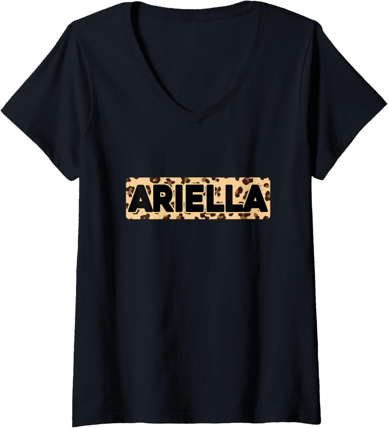 Funny Ariella Leopard Print Personalized Name Ariella V Neck Apparel Trending US Everyday Wear