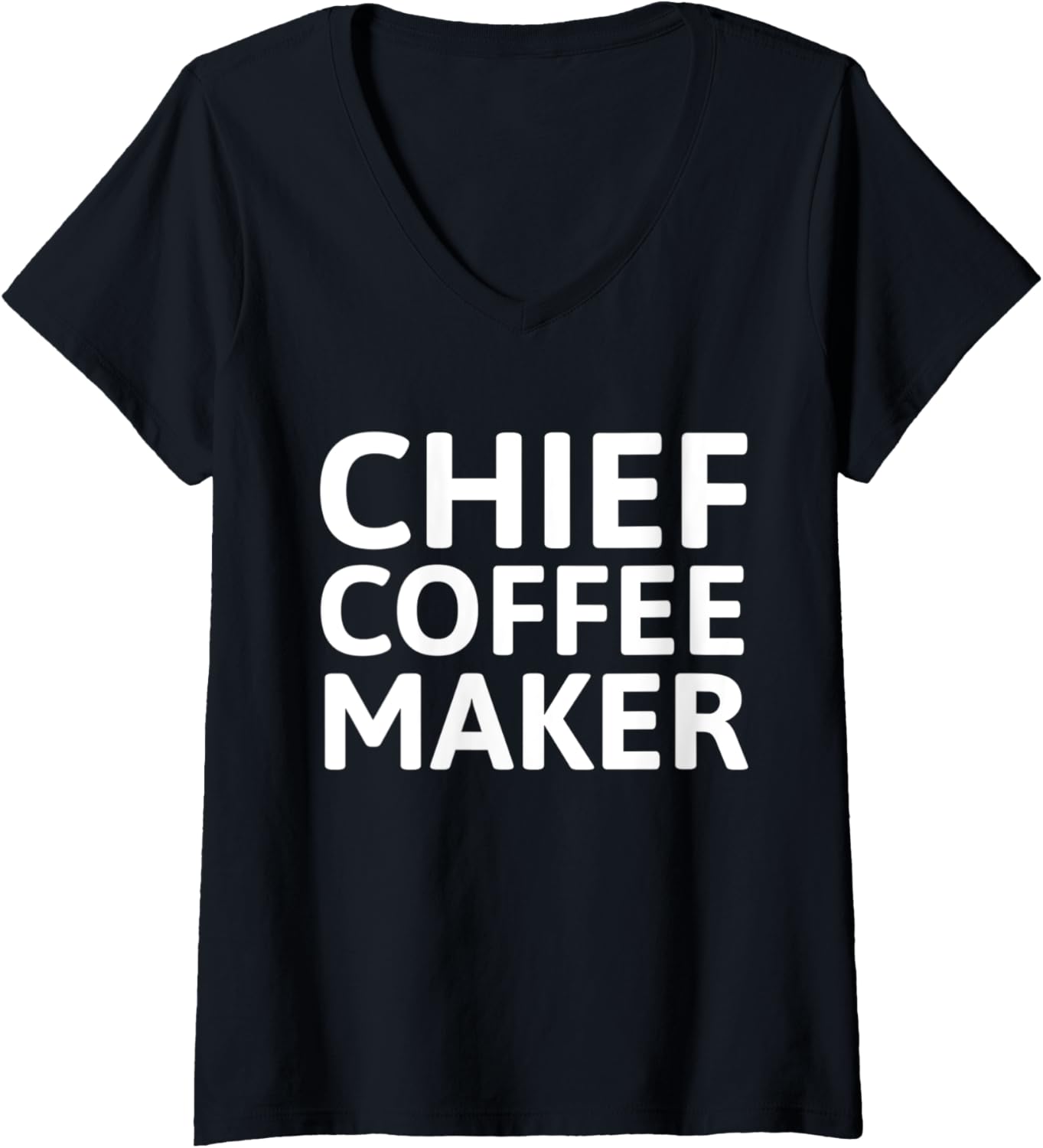 Womens Chief Coffee Maker V-Neck Apparel | Trending 2025 | Must-Have Style
