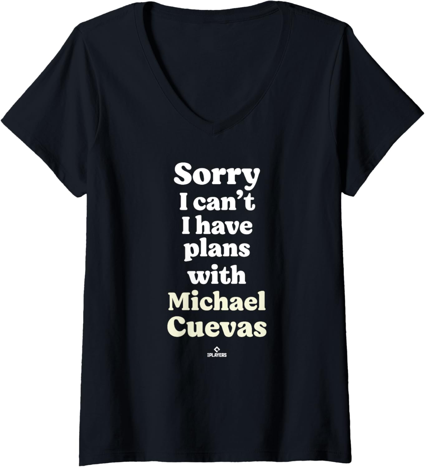 Womens Michael Cuevas Prospect Baseball Fan Gear V-Neck Apparel | US Best Seller