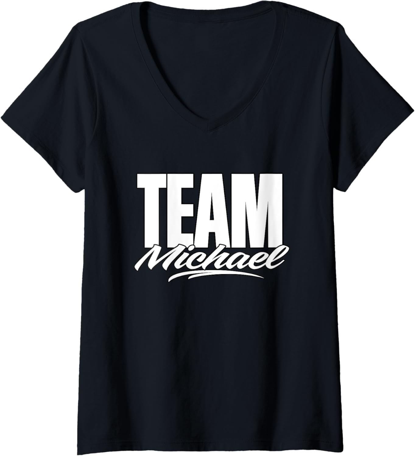 Team Michael Name, Cheer for Michael Support V-Neck Apparel | US Best Seller