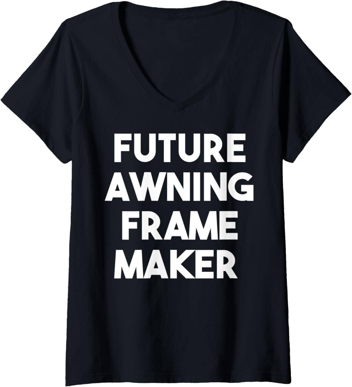 Womens Future Awning Frame Maker V-Neck Apparel | US Viral Style | Must-Have Style