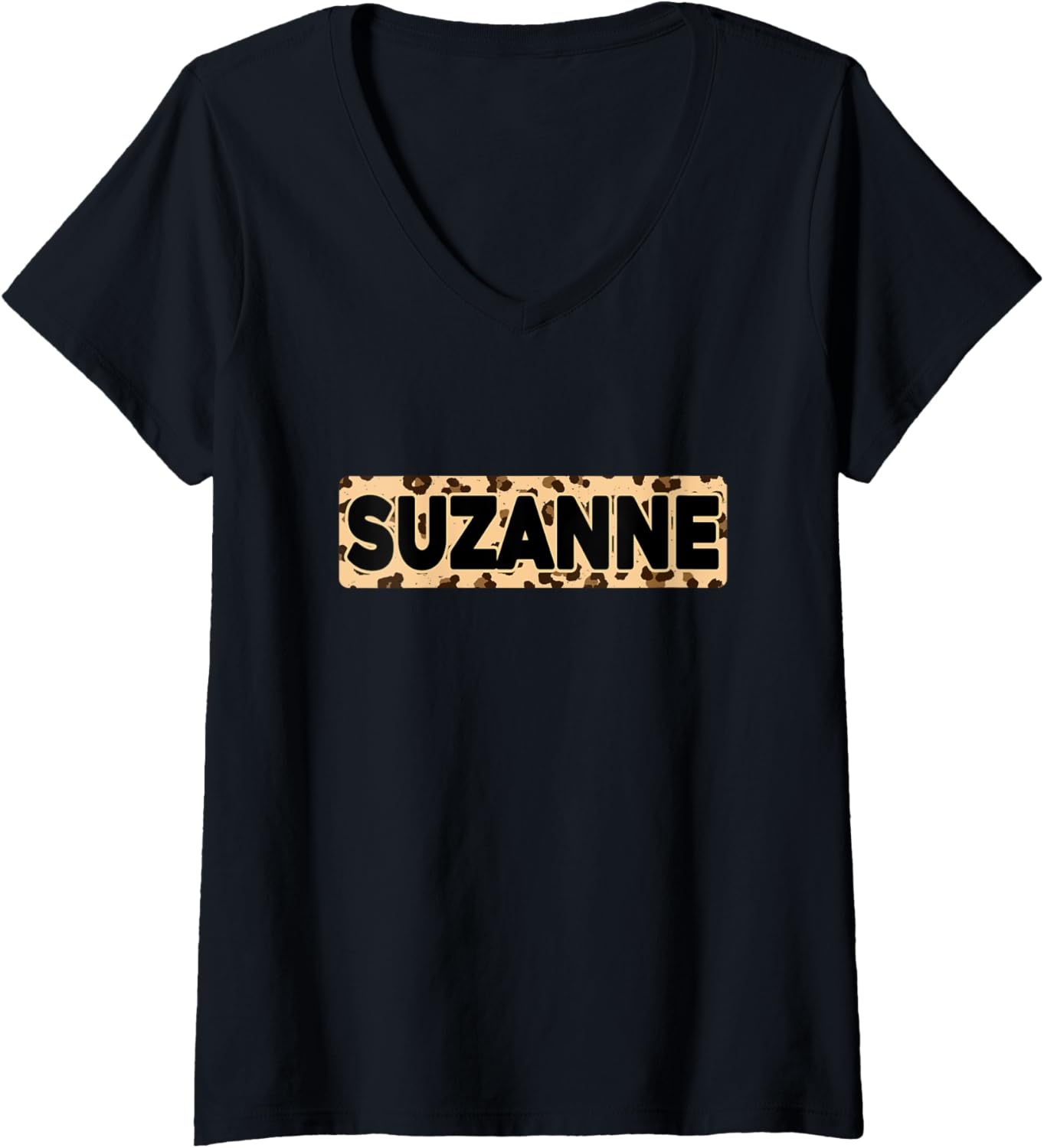 Funny Suzanne Leopard Print Personalized Name Suzanne V Neck Apparel High Search Demand Everyday Wear