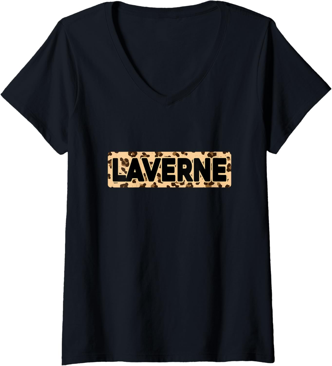 Funny Laverne Leopard Print Personalized Name Laverne V Neck Apparel Trending US Gift Ready