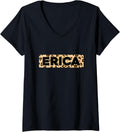 Funny Erica Leopard Print Personalized Name Erica V Neck Apparel Viral TikTok Find Gift Ready