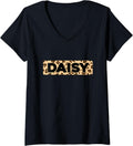 Funny Daisy Leopard Print Personalized Name Daisy V Neck Apparel High Search Demand Hot Right Now