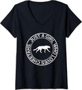 Womens Just A Girl Who Loves Cheetahs Gift For Women Cougar Canine V Neck Apparel Comfort Fit Fan Favorite