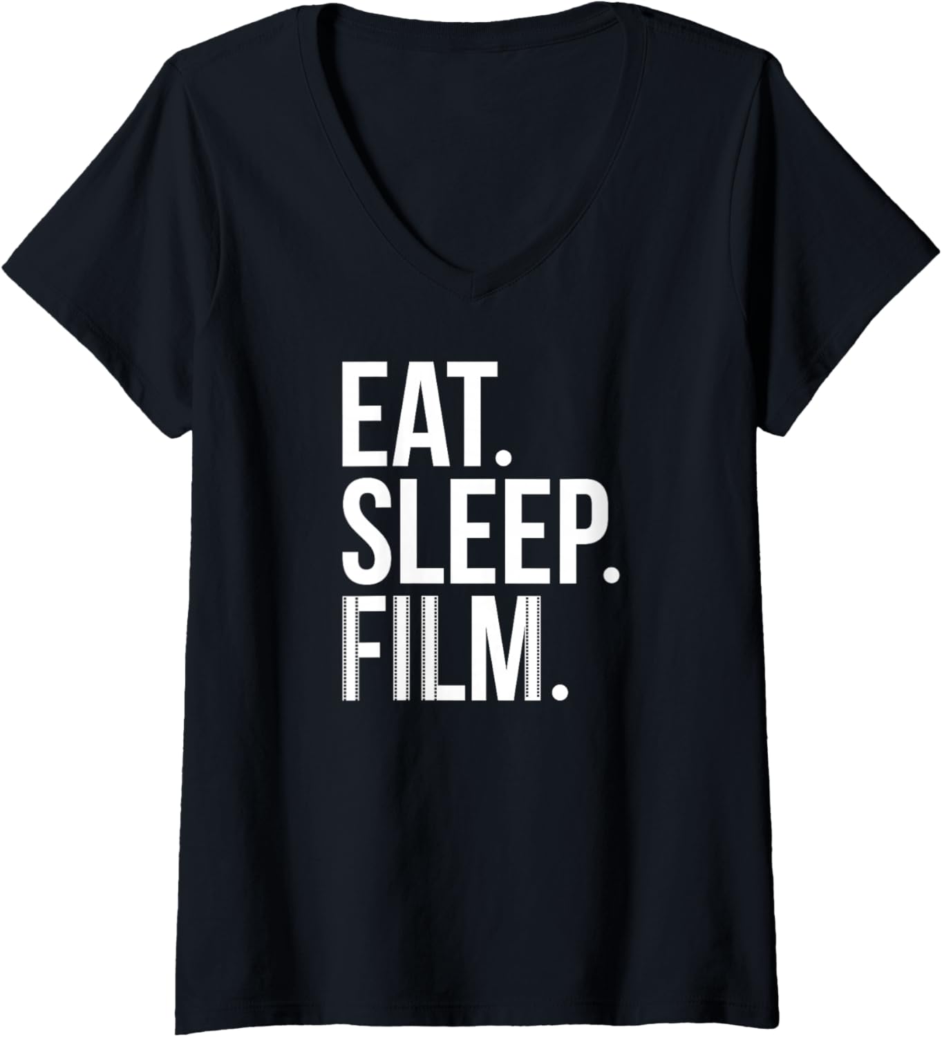 Womens Eat Sleep Film Filmmaker Filmmaking V-Neck Apparel | High Search Volume | Must-Have Style