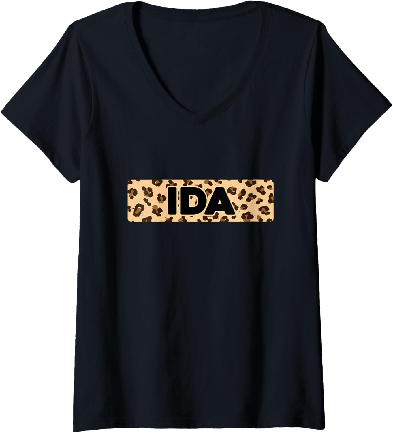 Funny Ida Leopard Print Personalized Name Ida V Neck Apparel High Search Demand Hot Right Now