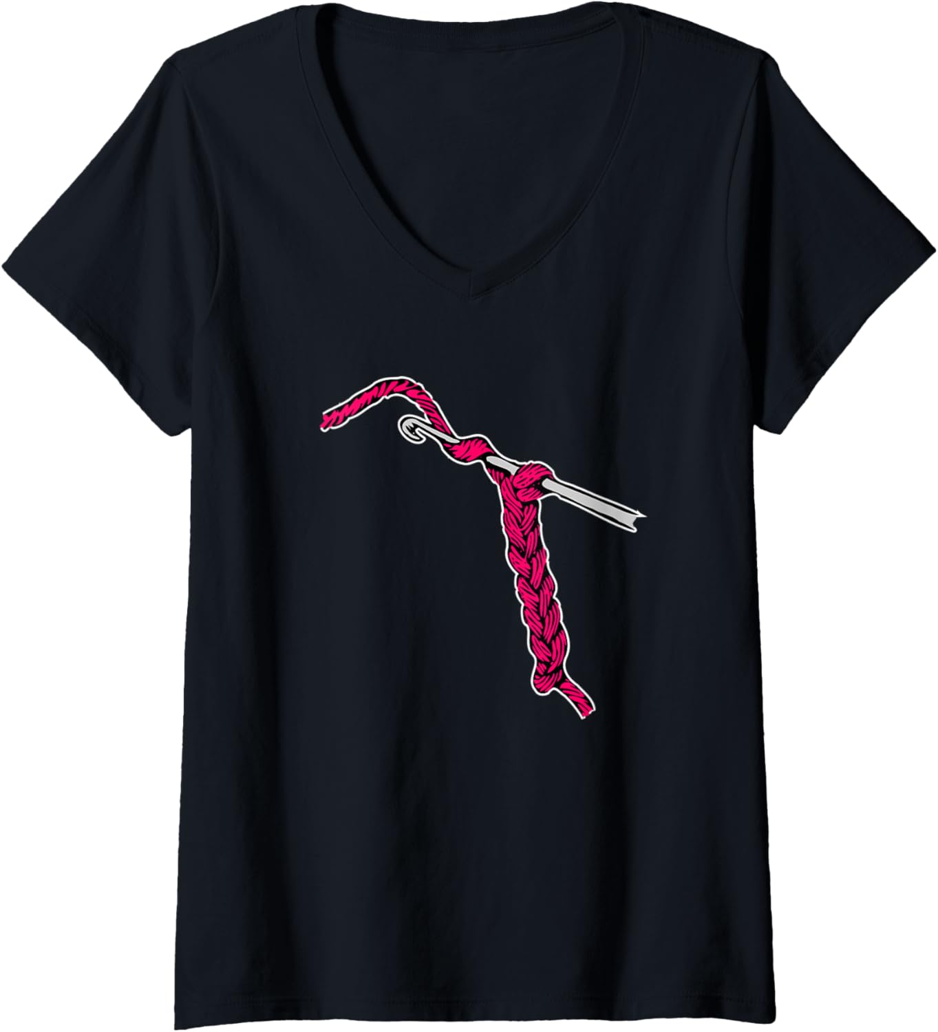 Womens Crochet Hook Pink Crochet Yarn V-Neck Yarn Supply | High Search Volume | High CTR Title