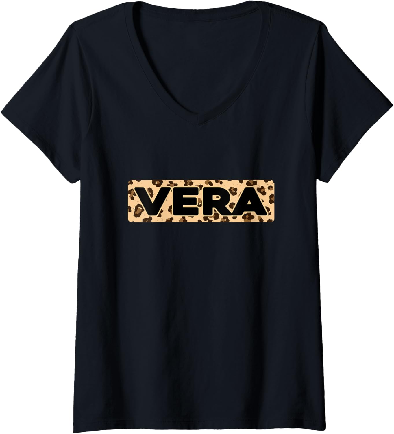 Funny Vera Leopard Print Personalized Name Vera V Neck Apparel Comfort Fit Best Seller Look