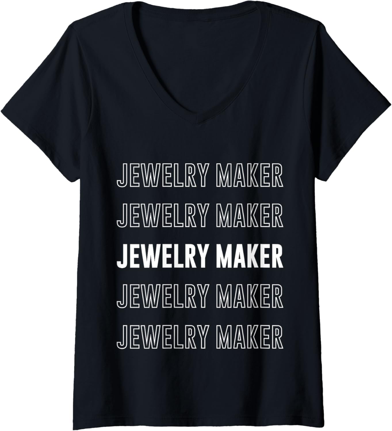 Womens Jewelry Maker V-Neck Apparel | Trending 2025 | Perfect Gift Idea