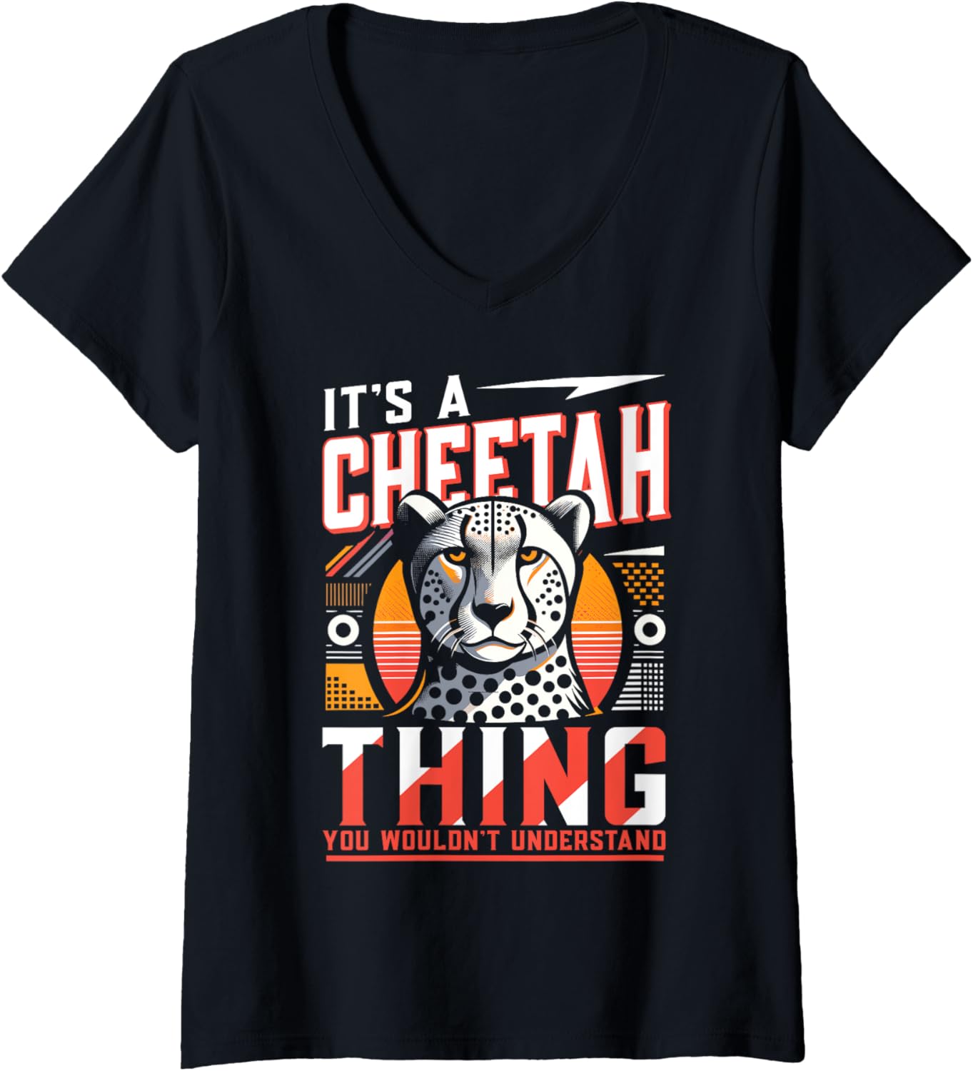 Womens Wildlife Leopard Cheetah V Neck Apparel High Search Demand Fan Favorite