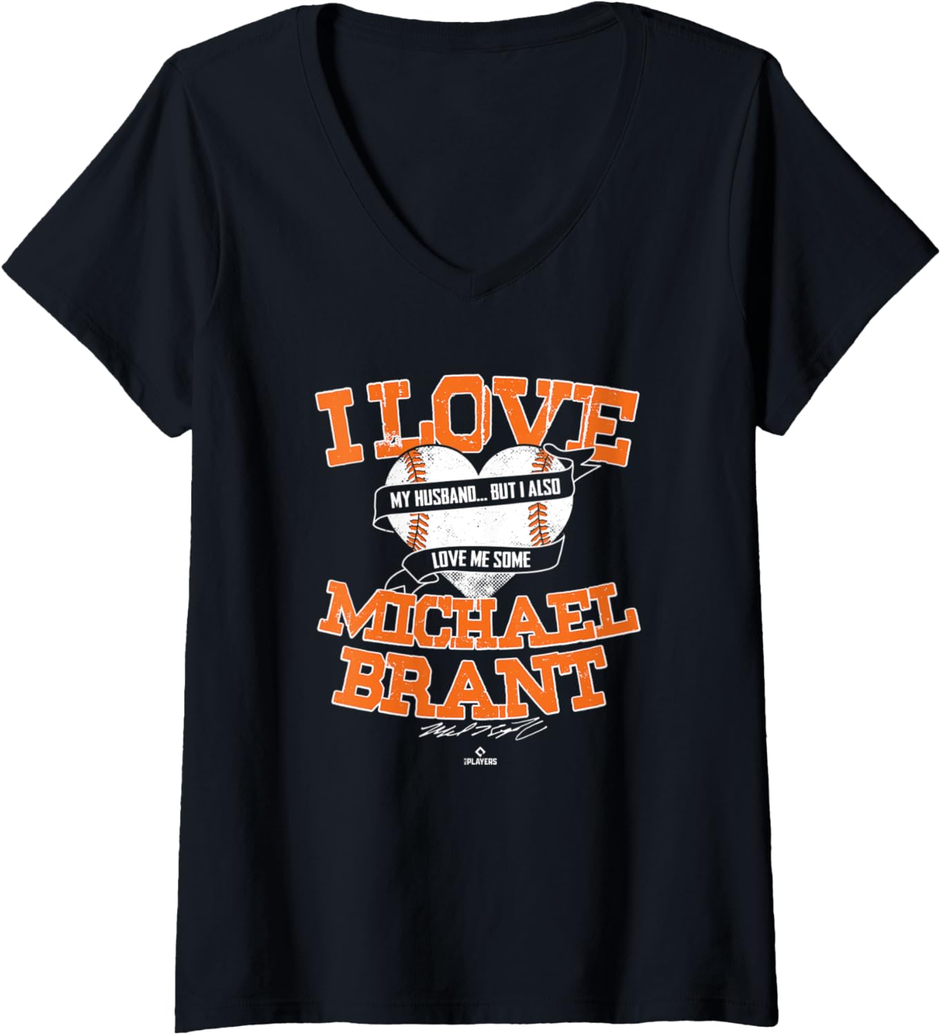 Womens I Love Michael Brantley V-Neck Apparel | Trending 2025