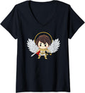Womens Cute Saint Michael the archangel V-Neck Apparel | Perfect Gift Idea