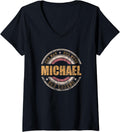 Womens Mens Michael The Man The Myth The Legend First Name Michael V-Neck Apparel | Premium Quality