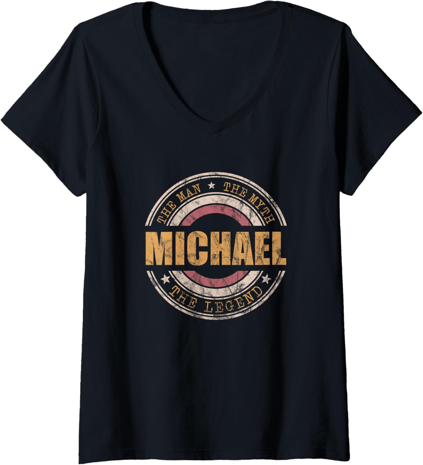 Womens Mens Michael The Man The Myth The Legend First Name Michael V-Neck Apparel | Premium Quality