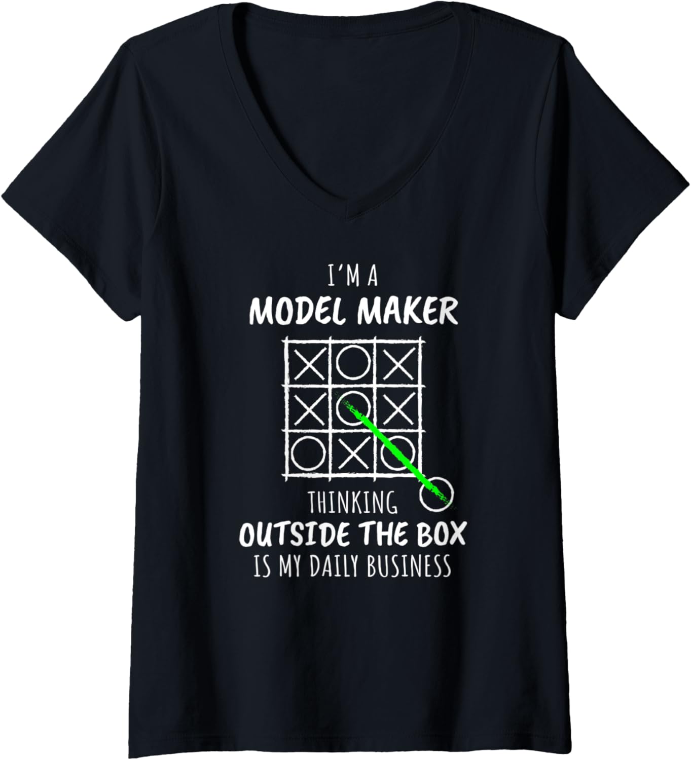 Womens Funny Model Maker V-Neck Apparel | Best Seller Pick | Perfect Gift Idea