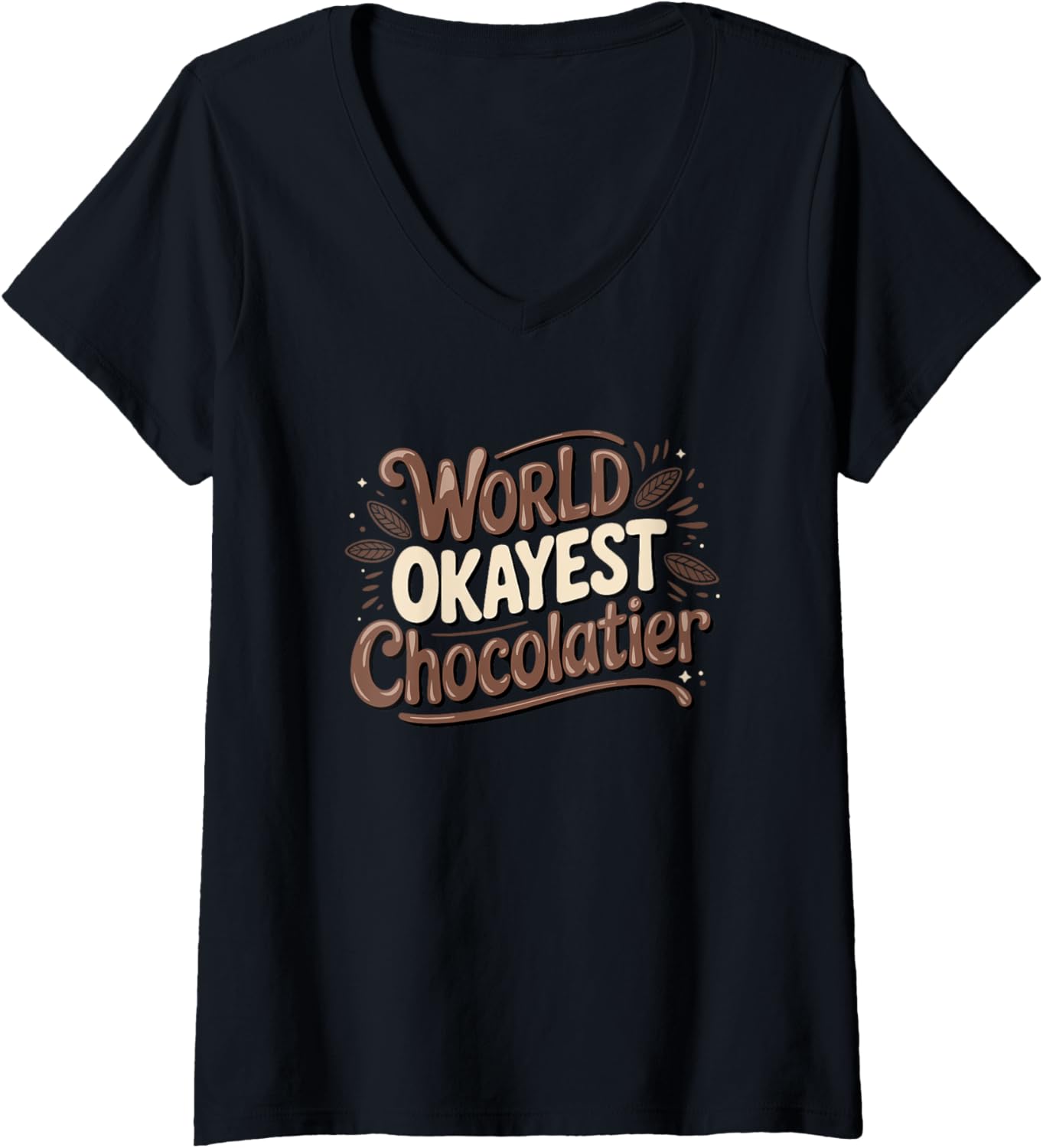 Womens Funny Chocolatier Artist Chocolate Maker V-Neck Apparel | High Search Volume | Must-Have Style