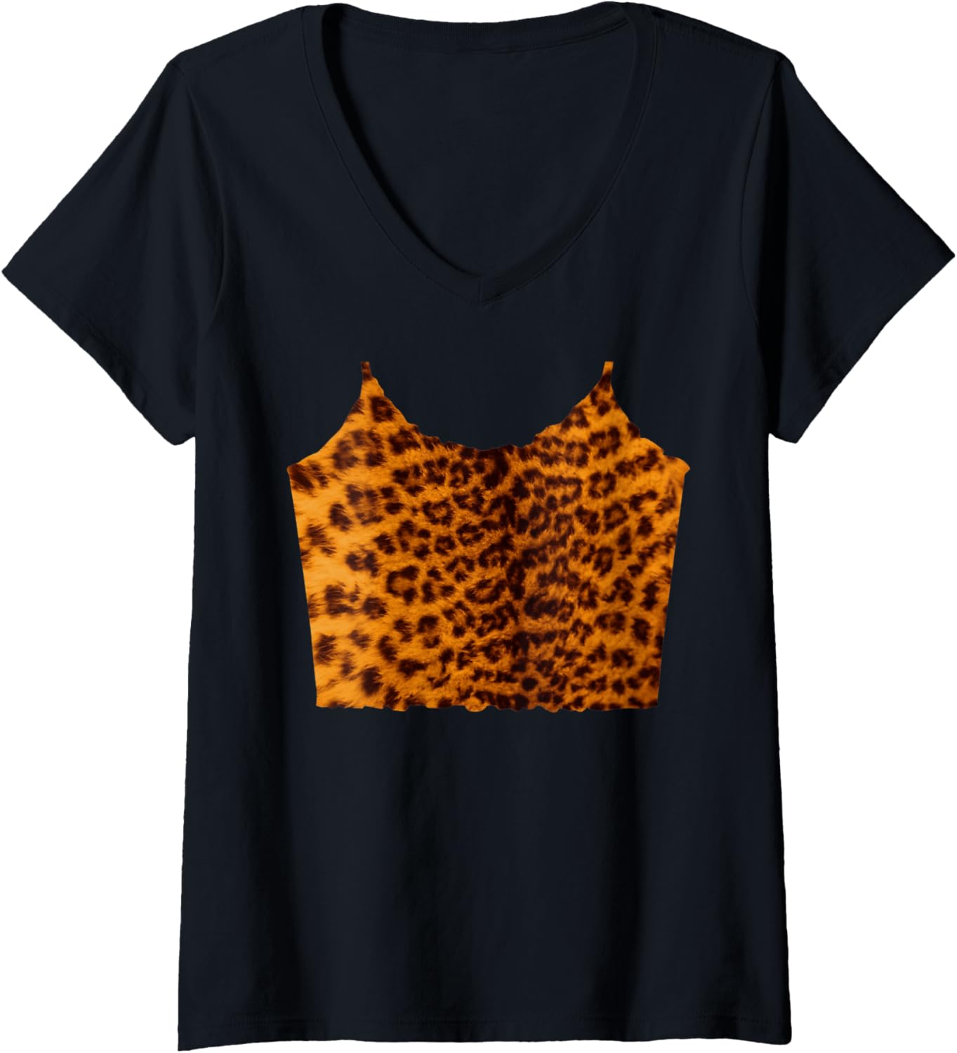 Womens Leopard Cheetah Camisole Spaghetti Top Body Shape Printed On V Neck Apparel High Search Demand US Top Pick