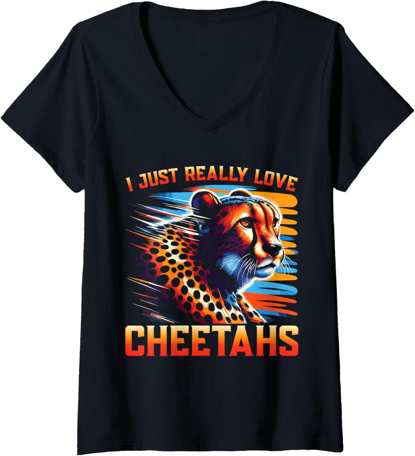 Womens Safari Leopard Cheetah V Neck Apparel Viral TikTok Find Everyday Wear