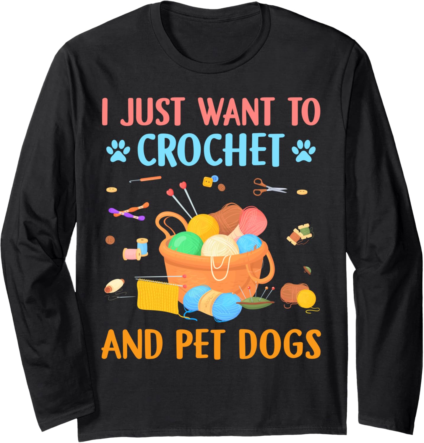 Crochet Yarn and Dogs Lovers Yarn Knitting Machine Dog Lover Long Sleeve Yarn Supply | High Search Volume | High CTR ...