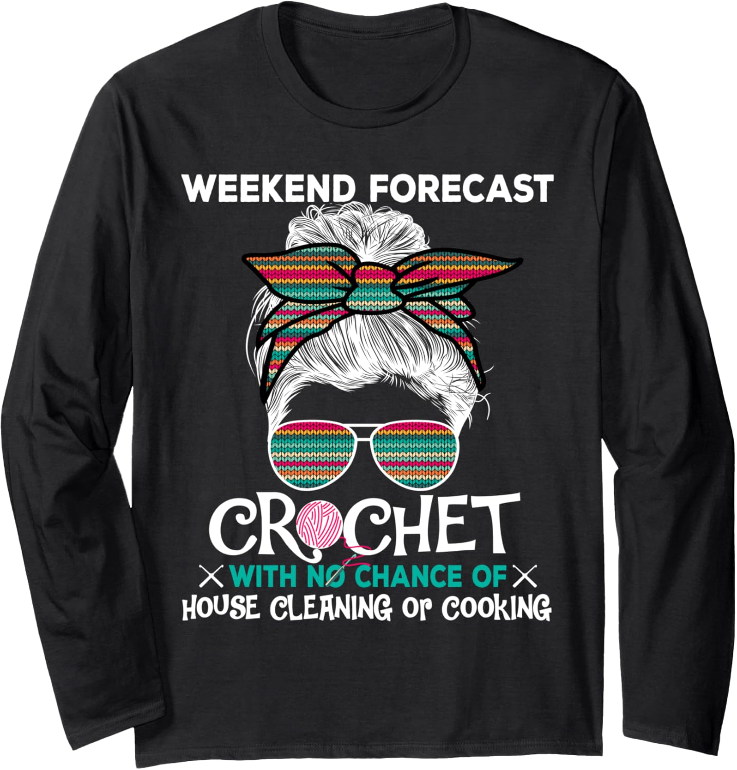 Weekend Forecast Crochet Fun Wool Colorful Pattern Yarn Long Sleeve Yarn Supply | Trending 2025 | Best Seller Choice