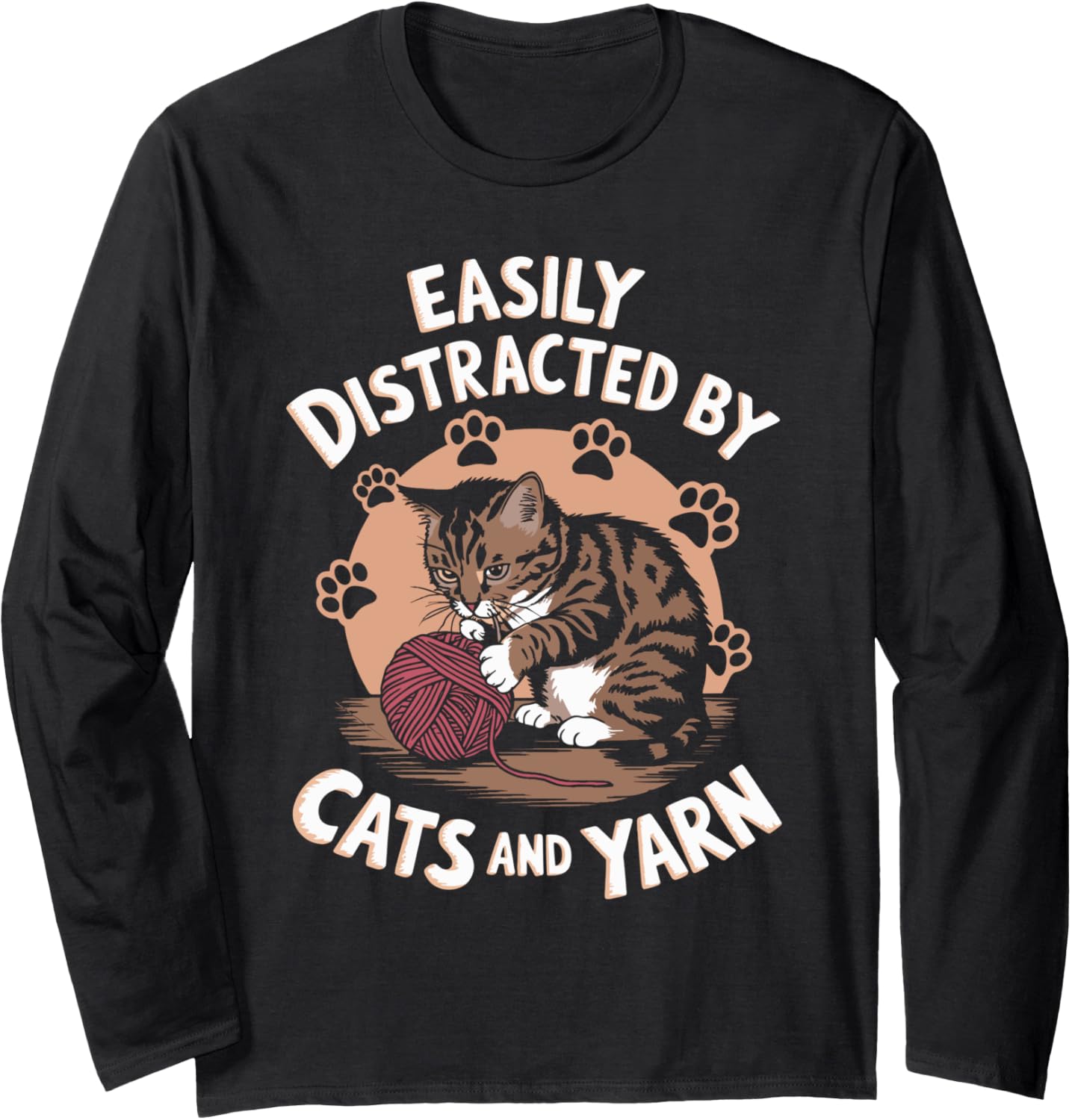 Crocheting Cats And Yarn for Seamstress Feline Owners Long Sleeve Yarn Supply | Top Rated | Customer Favorite