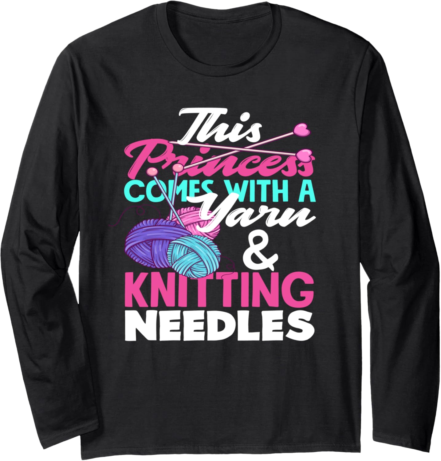 Knitting This Princess Comes With Yarn And Knitting Needels Long Sleeve Yarn Supply | Premium Quality | Perfect for C...