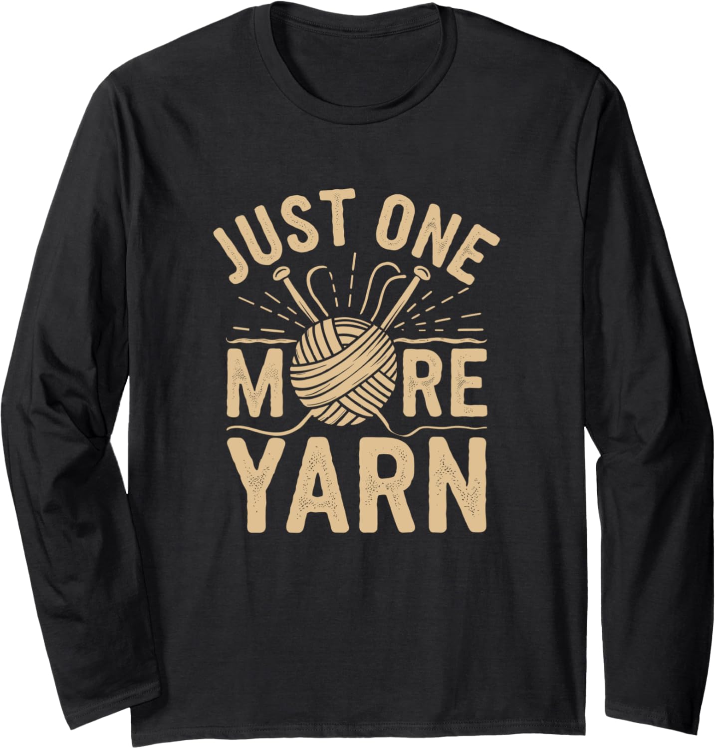 Knitting Life Quote Just One More Yarn Long Sleeve Yarn Supply | Premium Quality | High CTR Title