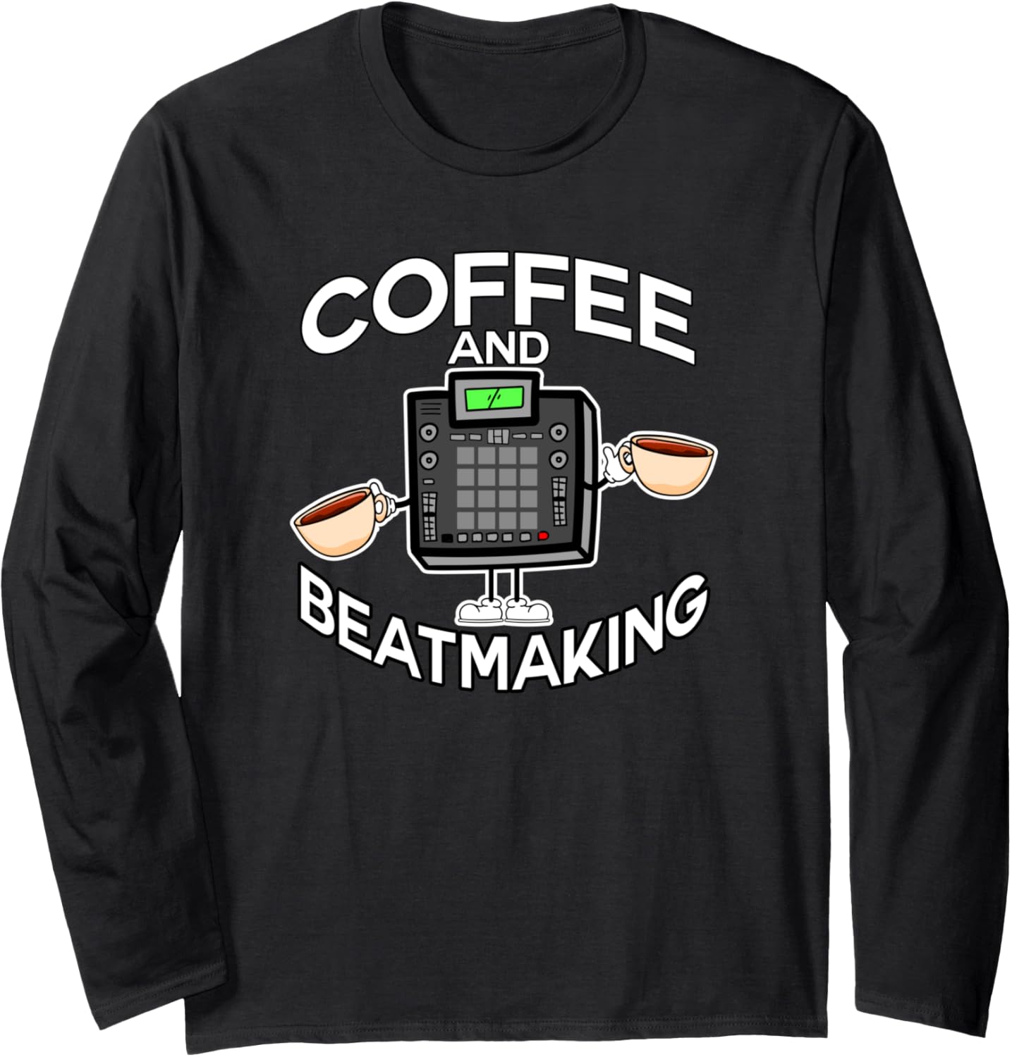 Coffee And Beatmaking Music Producer Beat Maker Long Sleeve Apparel | US Viral Style | Comfort Daily Wear