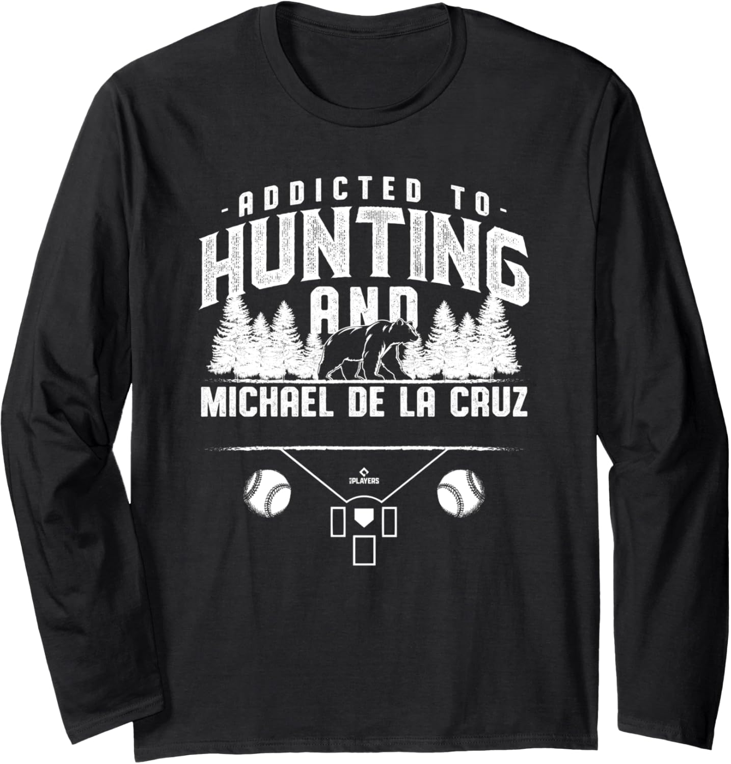 Bear Hunting and Michael De La Cruz Prospect Baseball Fan Long Sleeve Apparel | Viral Streetwear Style
