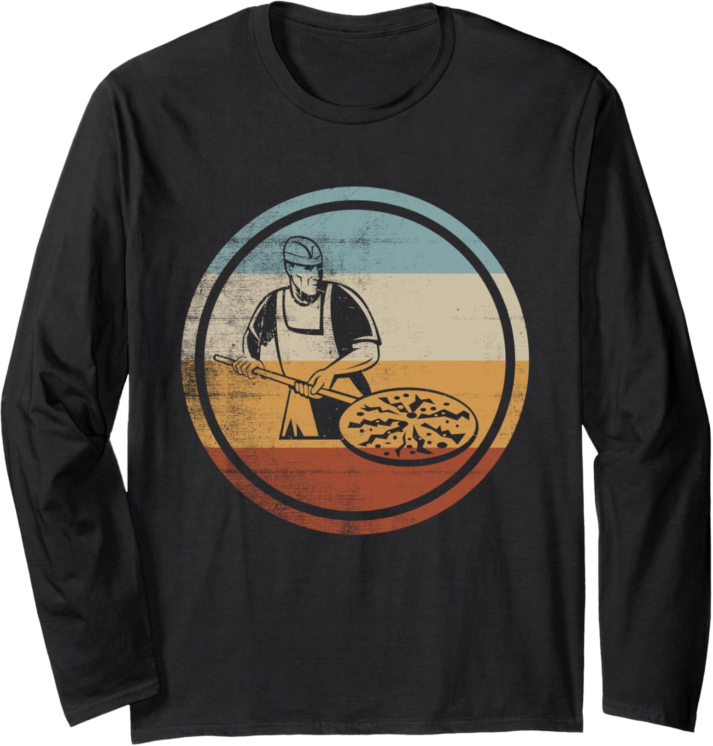 Retro Vintage Pizza Baker Design Pizzeria Pizza Maker Long Sleeve Apparel | Premium Quality | Comfort Daily Wear