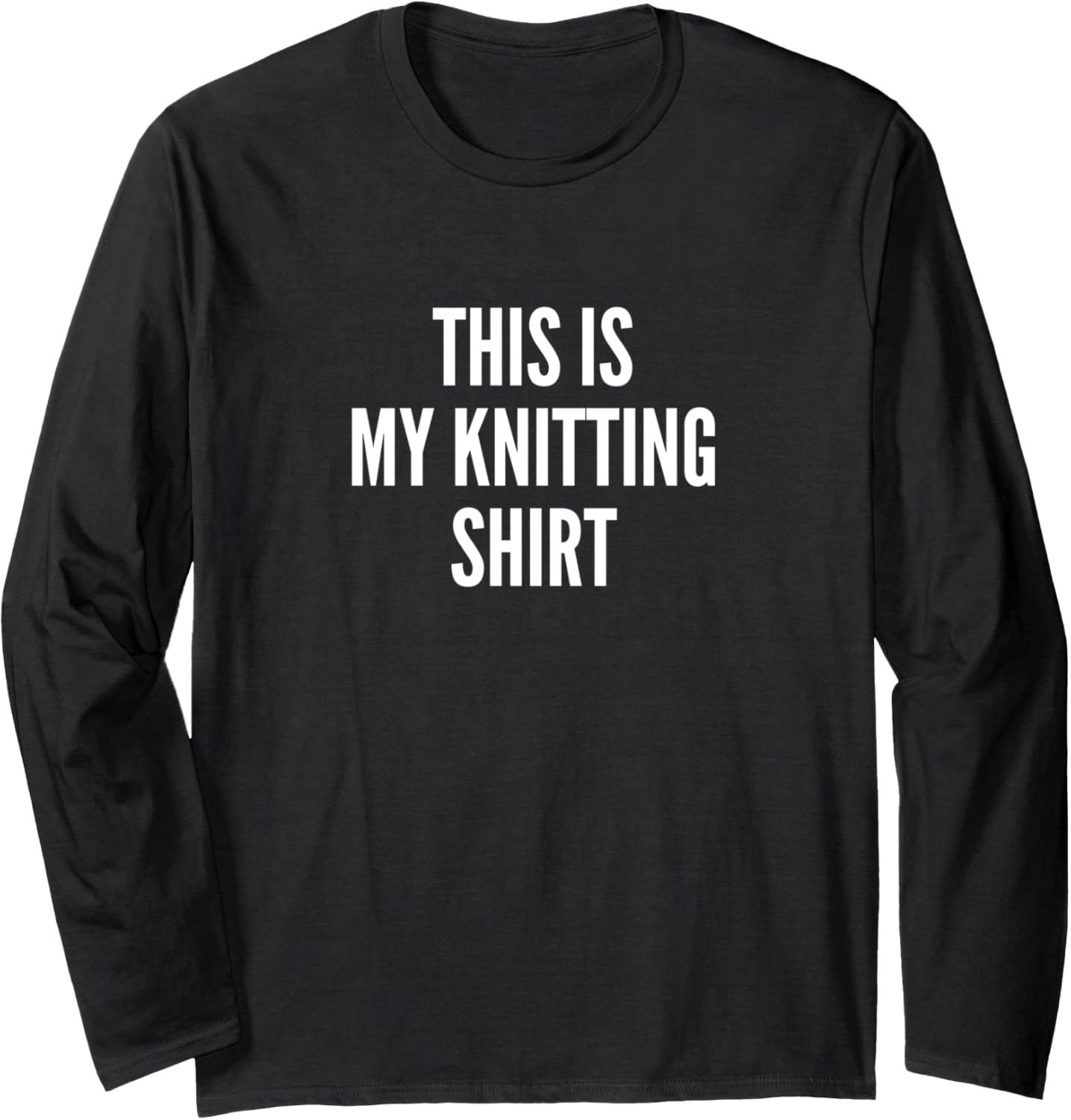 Funny Knitting Gift for Knitter Who Knits With Yarn Ball Long Sleeve Yarn Supply | Top Rated | Customer Favorite
