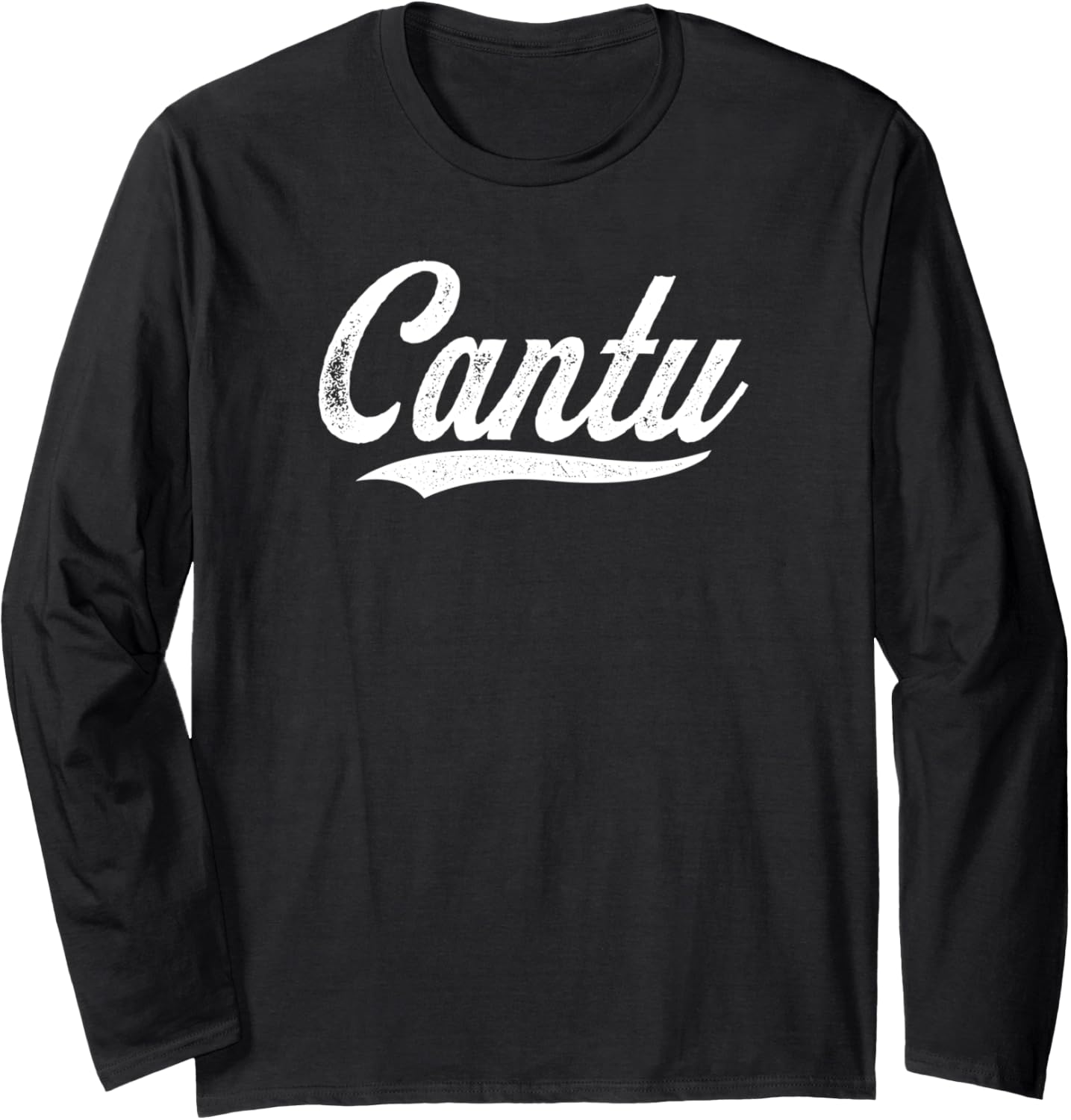 Distressed Script Michael Cantu Prospect Baseball Fan Gear Long Sleeve Apparel | Premium Quality