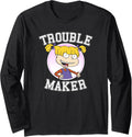 Rugrats Angelica Trouble Maker Collegiate Long Sleeve Apparel | Premium Quality | Aesthetic Fit