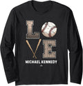 Baseball Love Michael Kennedy Prospect Baseball Fan Gear Long Sleeve Apparel | Trending 2025