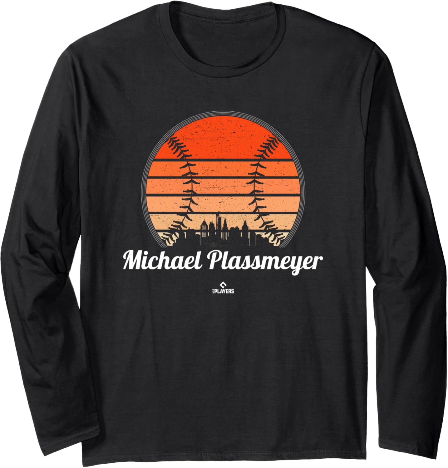 Vintage Baseball Sunset Michael Plassmeyer Prospect Baseball Long Sleeve Apparel | Viral Streetwear Style